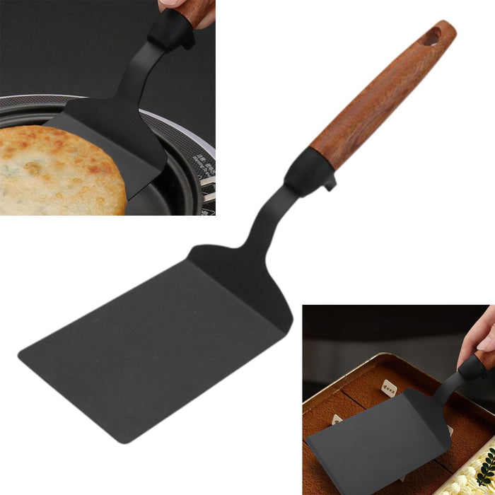 Crofta Pancake Making Tool Wood Handle Pancake Turner for Restaurant Family Parties