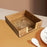 Crofta Woven Flat Napkin Basket Tray Wicker Napkin Basket for Outdoor Cafe Bathroom 19x19x6cm