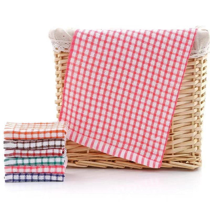 Crofta 10 Pieces Kitchen Towels Simple Washable Dish Towels for Bathroom Hotel Dorm