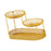 Crofta 3 Tier Fruit Basket Fruit Bowl Fruits Stand Holder for Potato Storage Veggie Gold