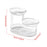 Crofta 3 Tier Fruit Basket Fruit Bowl Fruits Stand Holder for Potato Storage Veggie White