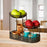 Crofta 3 Tier Fruit Basket Fruit Bowl Fruits Stand Holder for Potato Storage Veggie Black