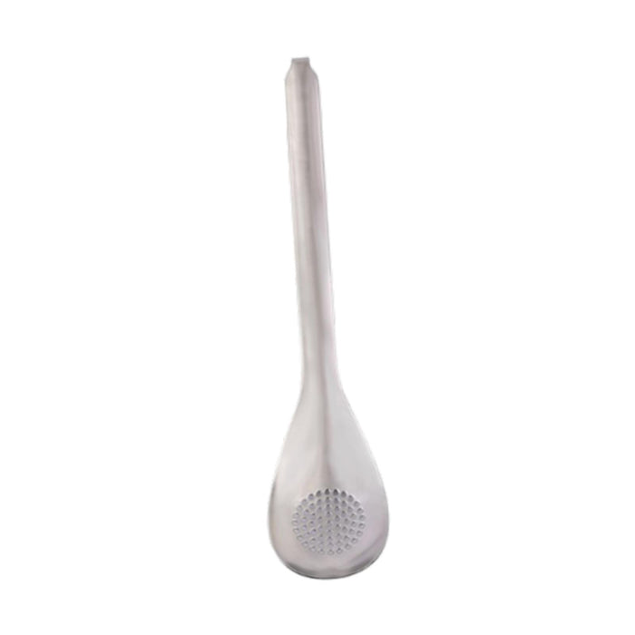 Crofta Stainless Steel Slotted Spoon Easy Clean Sturdy Serving Spoon for Restaurant