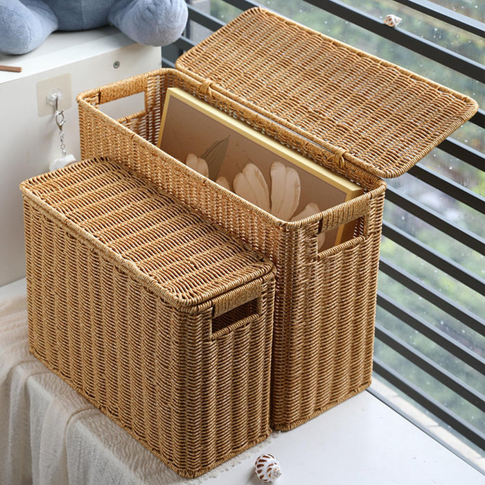 Crofta Magazine Basket Storage Bins Narrow Basket Bin for Bathroom Clothing Kitchen S