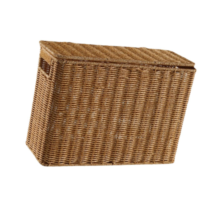 Crofta Magazine Basket Storage Bins Narrow Basket Bin for Bathroom Clothing Kitchen L