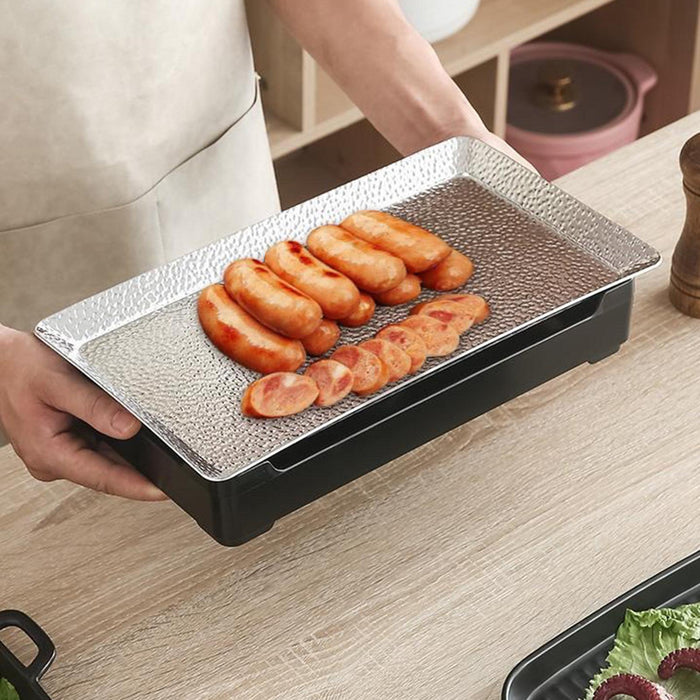 Crofta Japanese Barbecue Grill Steak Pan Tabletop Grill for Wedding Catering Dining 28cmx16cm