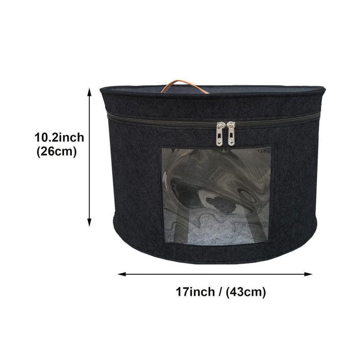 Crofta Hat Box for Women Men Travel Hat Container for Closet Organizer Clothes Hats