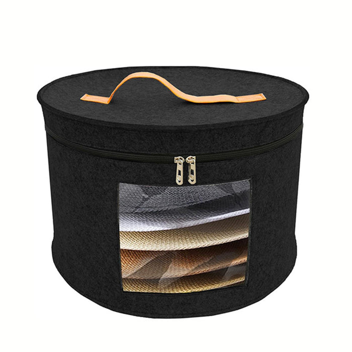 Crofta Hat Box for Women Men Travel Hat Container for Closet Organizer Clothes Hats