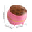 Crofta Rice Container Divided Storage Food Storage Container for Grain Cereal Flour pink