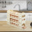 Crofta Egg Holder for Fridge Rolling Eggs Dispenser for Refrigerator Pantry Counter Beige