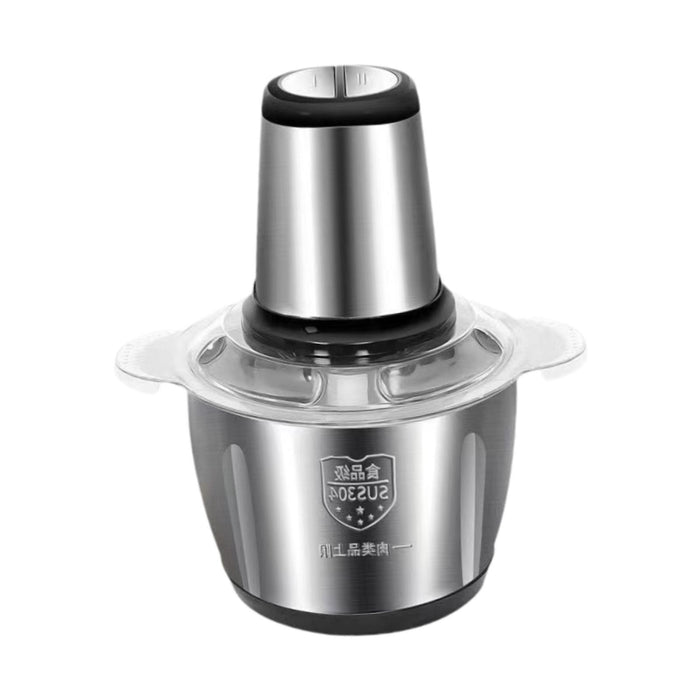 Crofta Veggie Chopper Stainless Steel Bowl Garlic Blender for Baby Food Fish Garlic 2L