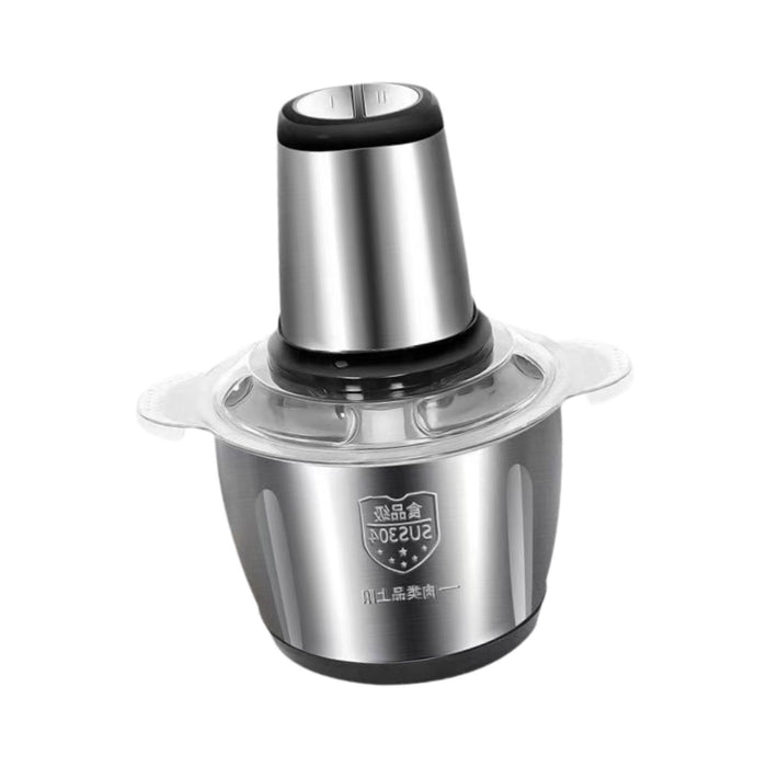 Crofta Veggie Chopper Stainless Steel Bowl Garlic Blender for Baby Food Fish Garlic 2L