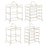 Crofta Kitchen Storage Shelf Freestanding Stainless Steel Kitchen Counter Rack Gold 3 Tier 27.5x17x32cm