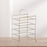 Crofta Kitchen Storage Shelf Freestanding Stainless Steel Kitchen Counter Rack Gold 5 Tier 27.5x17x32cm