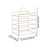 Crofta Kitchen Storage Shelf Freestanding Stainless Steel Kitchen Counter Rack Gold 5 Tier 31x18x32cm