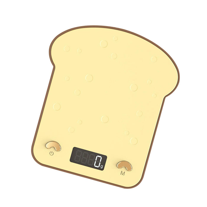 Crofta Creative Toast Shaped Bread Scale Kitchen Scale for Bakery Household Kitchen