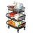 Crofta Fruit Basket for Kitchen with Wheel Multi Tier Storage Container for Pantry 3 layers