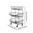 Crofta Fruit Basket for Kitchen with Wheel Multi Tier Storage Container for Pantry 3 layers