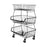 Crofta Fruit Basket for Kitchen with Wheel Multi Tier Storage Container for Pantry 3 layers