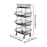 Crofta Fruit Basket for Kitchen with Wheel Multi Tier Storage Container for Pantry 4 layers