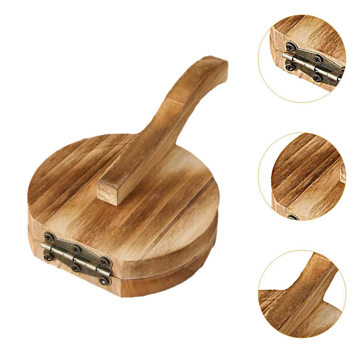 Crofta Wooden Tortilla Press Maker Kitchen Gadgets for Dumpling Skin Pizza Biscuits