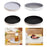 Crofta Rotatable Spice Rack Anti Slip Turntable Organizer for Kitchen Fridge Pantry gray 25cm