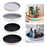 Crofta Rotatable Spice Rack Anti Slip Turntable Organizer for Kitchen Fridge Pantry gray 25cm