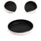 Crofta Rotatable Spice Rack Anti Slip Turntable Organizer for Kitchen Fridge Pantry black 25cm