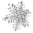 Crofta 12Pcs Christmas Snowflake Napkin Rings Holders for Thanksgiving Wedding Party silver