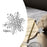 Crofta 12Pcs Christmas Snowflake Napkin Rings Holders for Thanksgiving Wedding Party silver