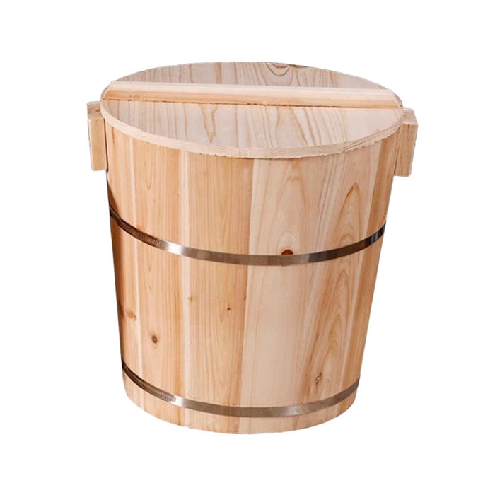 Crofta Wooden Rice Steamer Rice Storage Container for Dumpling Restaurant Household Medium