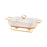 Crofta Buffet Dish Tray Chafer Clear Lid Casserole Dish for Holidays Picnic Parties white