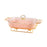 Crofta Buffet Dish Tray Chafer Clear Lid Casserole Dish for Holidays Picnic Parties pink