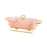 Crofta Buffet Dish Tray Chafer Clear Lid Casserole Dish for Holidays Picnic Parties pink