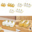 Crofta Dried Fruit Tray Nordic Divided Serving Dishes for Dining Room Party Wedding Gold M