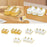 Crofta Dried Fruit Tray Nordic Divided Serving Dishes for Dining Room Party Wedding Gold M