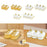 Crofta Dried Fruit Tray Nordic Divided Serving Dishes for Dining Room Party Wedding Gold M