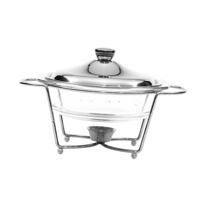 Crofta Chafing Dish for Buffet 2L Chafers for Catering for Chafing Dinners Catering Argent