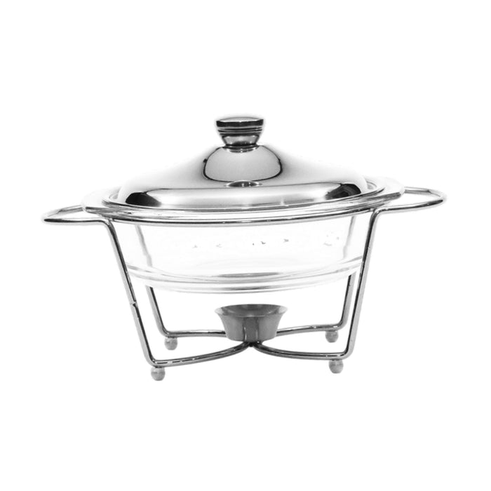 Crofta Chafing Dish for Buffet 2L Chafers for Catering for Chafing Dinners Catering Argent