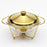 Crofta Chafing Dish for Buffet 2L Chafers for Catering for Chafing Dinners Catering Gold