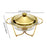 Crofta Chafing Dish for Buffet 2L Chafers for Catering for Chafing Dinners Catering Gold