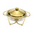 Crofta Chafing Dish for Buffet 2L Chafers for Catering for Chafing Dinners Catering Gold