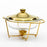 Crofta Chafing Dish for Buffet 2L Chafers for Catering for Chafing Dinners Catering Gold