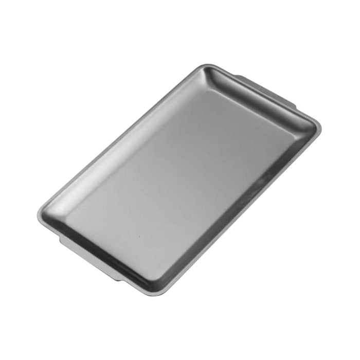 Crofta Stainless Steel Serving Platter Vanity Organizer Tray for BBQ Parties Buffet 32x16cm