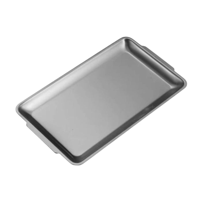 Crofta Stainless Steel Serving Platter Vanity Organizer Tray for BBQ Parties Buffet 32x16cm