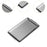 Crofta Stainless Steel Serving Platter Vanity Organizer Tray for BBQ Parties Buffet 32x16cm