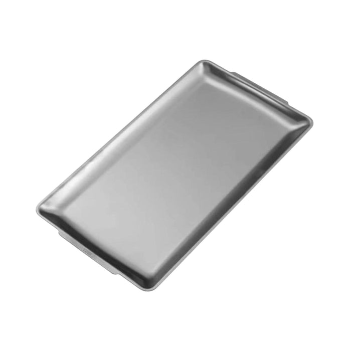 Crofta Stainless Steel Serving Platter Vanity Organizer Tray for BBQ Parties Buffet 36x20cm