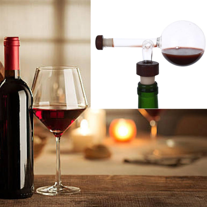 Crofta Wine Aerator Pourer in Bottle Red Wine Decanter for Birthday Gathering Party Style B