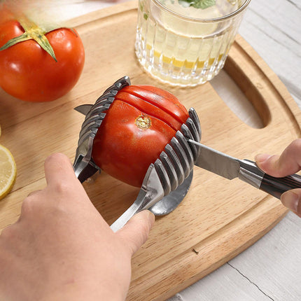 Crofta Lemon Cutter Onion Cutter Holder for Drinks Decoration Home Made Food Fruits