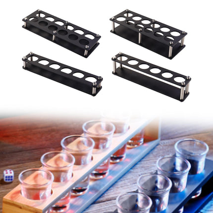 Crofta Shots Glass Stand Acrylic Snack Tray for Party Wedding Buffet Catering Events 32x5.5x12cm